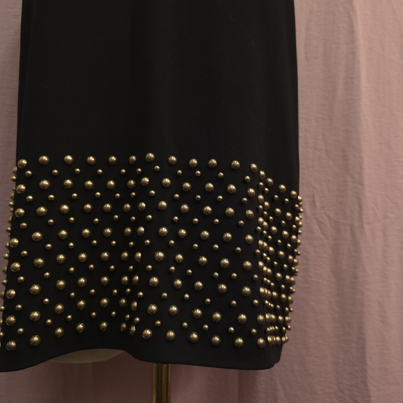 GUESS by Marciano Women's Cosmo Gold Stud Open-Back Halter Tank- Black- L NWT - Picture 5 of 12